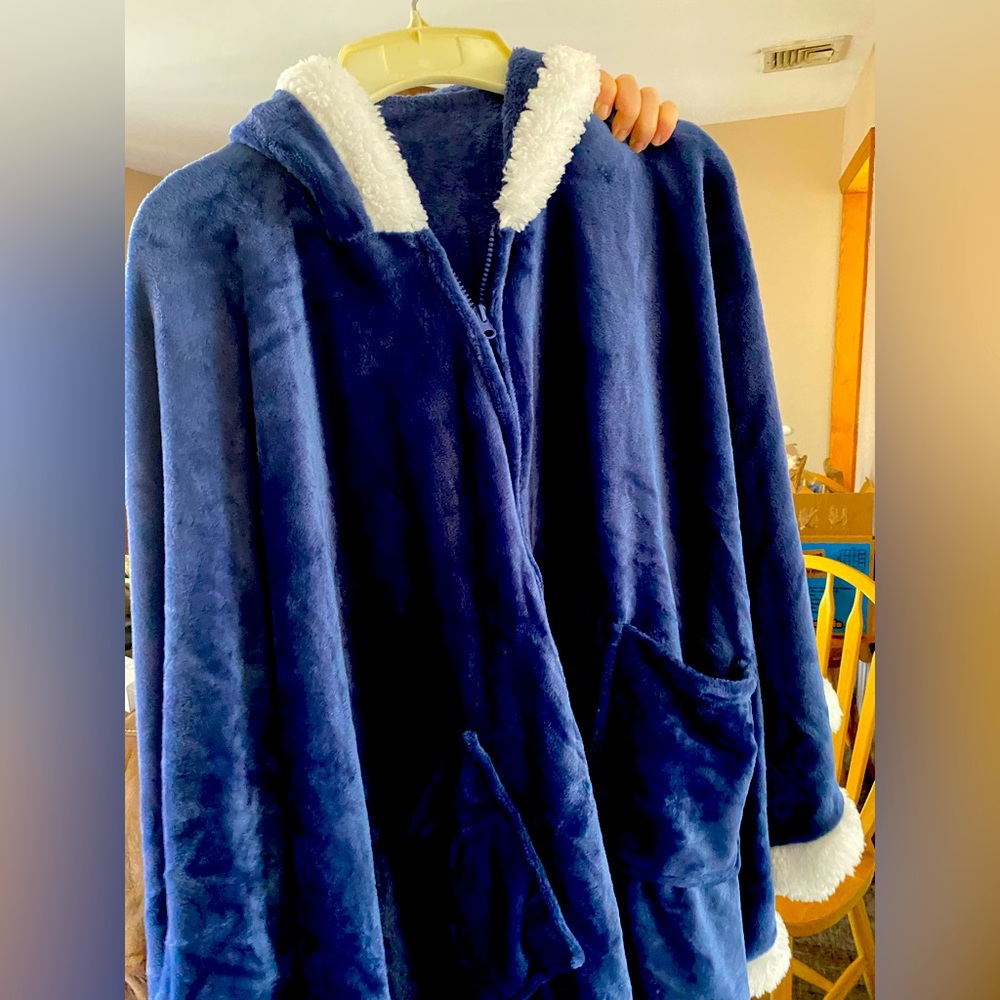 QVC blue shawl